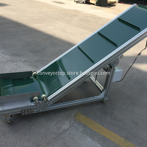 Movable Food Grade Incline Conveyor Assembly Line System
